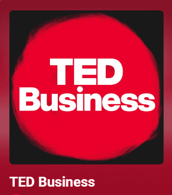 The cover of a YouTube business podcast, TED Business.
