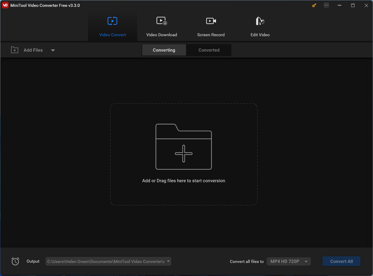 MiniTool conversor de vídeo.