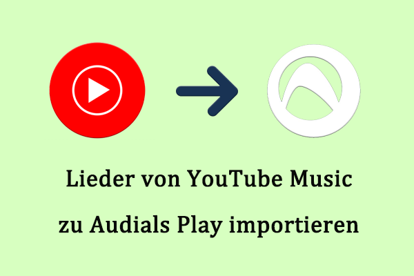 Lernen Sie, wie man Lieder von YouTube Music zu Audials Play importiert