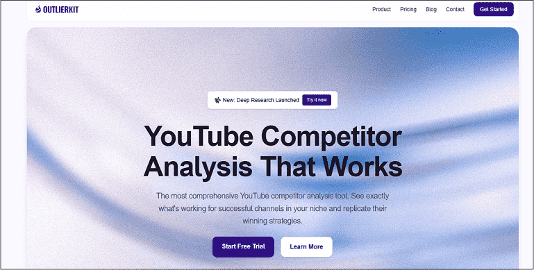 The website’s main interface of OutlierKit.