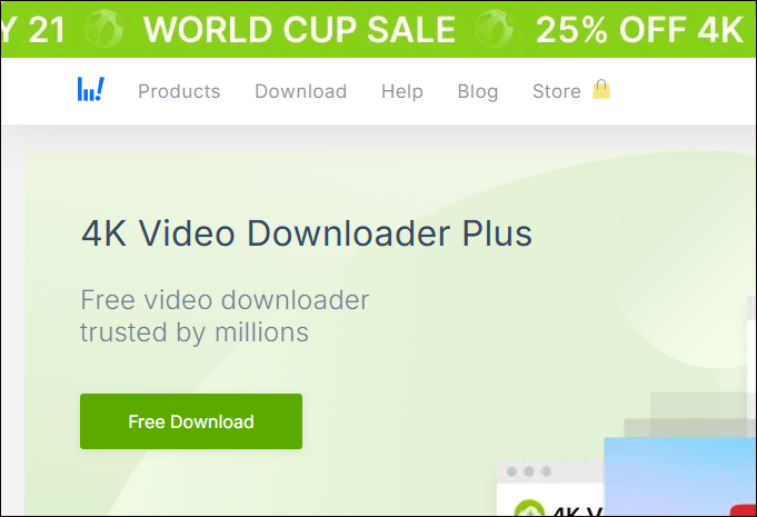 The download interface of 4K Video Downloader.