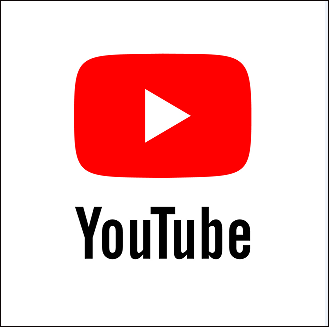 The logo of YouTube app.