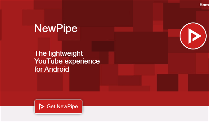 The download interface of NewPipe.