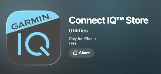 The download interface of Connect IO Store.