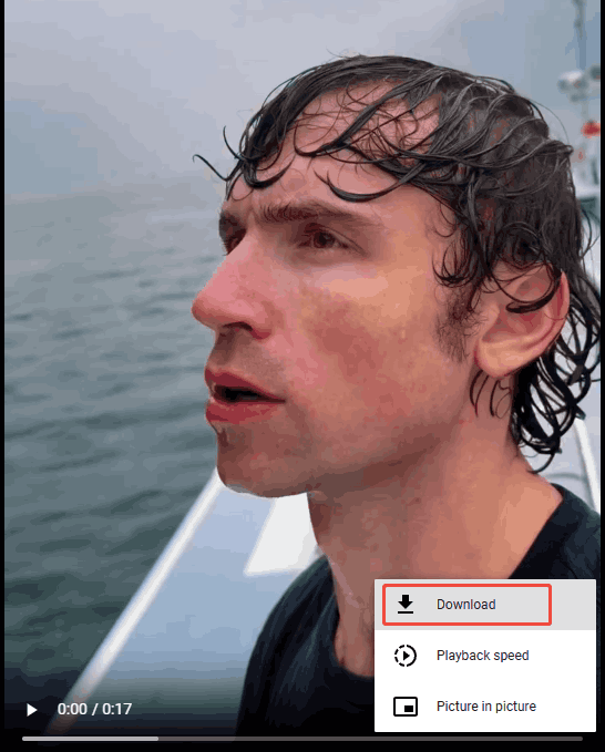 Online Video Downloader interface with the Download option selected to start the download process.