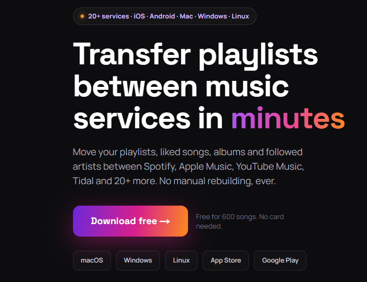 The download interface of FreeYourMusic.
