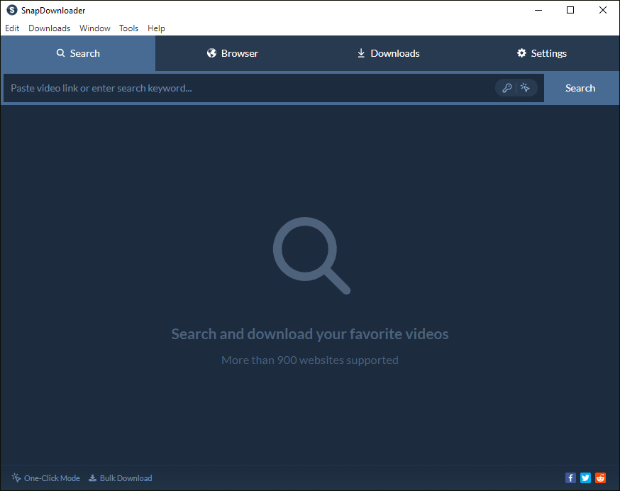 The main interface of SnapDownloader.