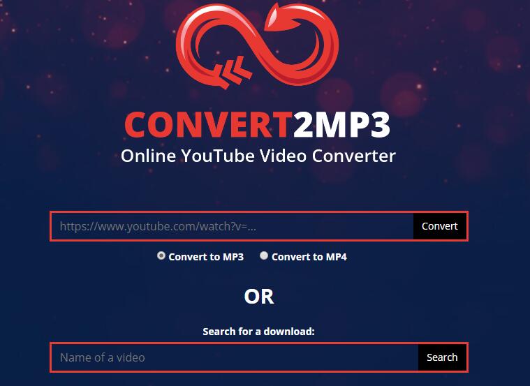 Convert2mp3 convertit YouTube en MP4