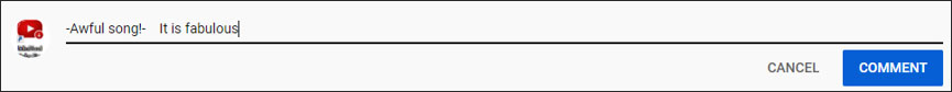 YouTube comment formatting – strikethrough
