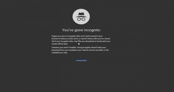 YouTube Incognito mode in Chrome
