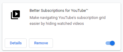 Better Subscriptions for YouTube