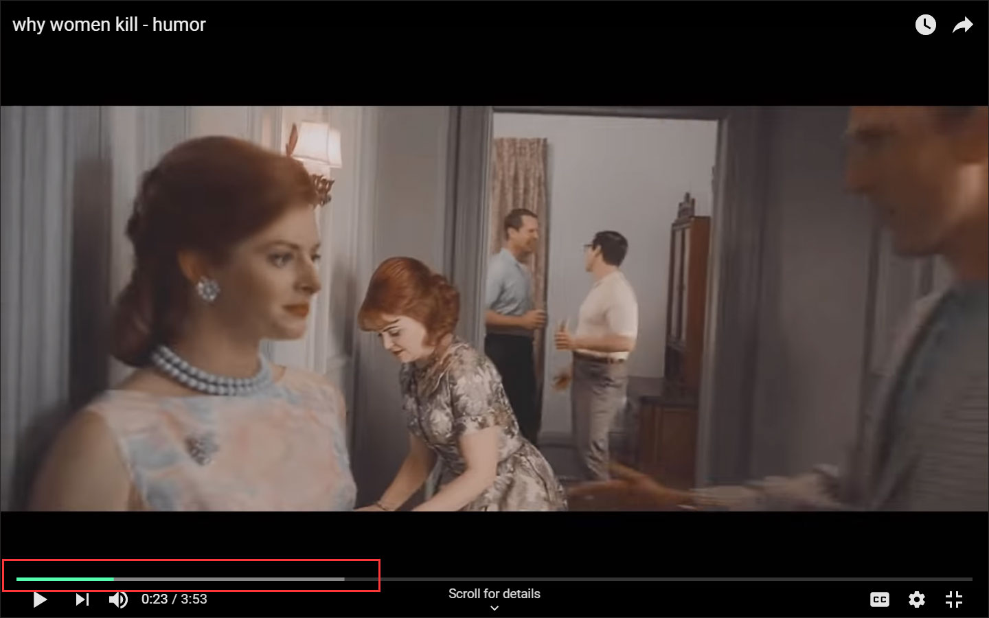 buffering bar is changing its appearance