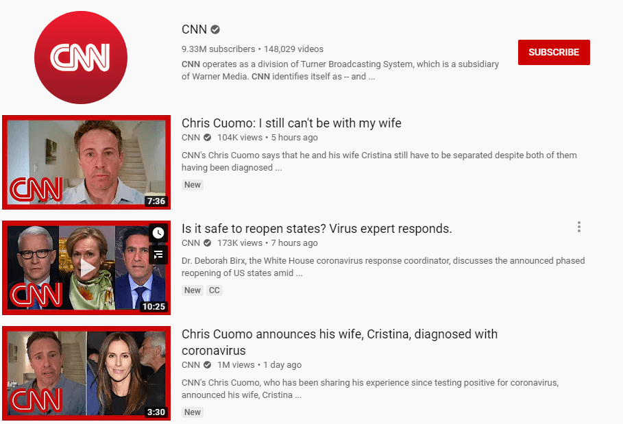 CNN news channel