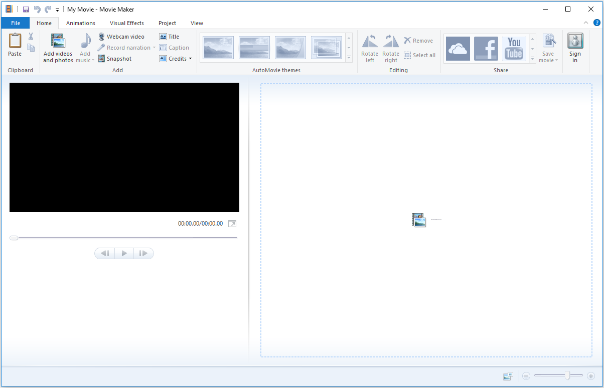 launch Windows Movie Maker