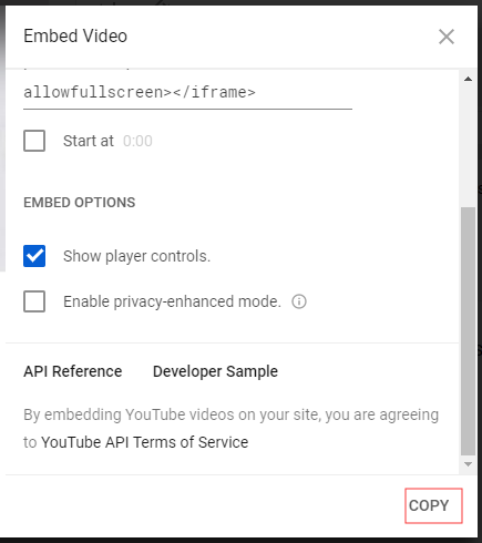 copy embed code
