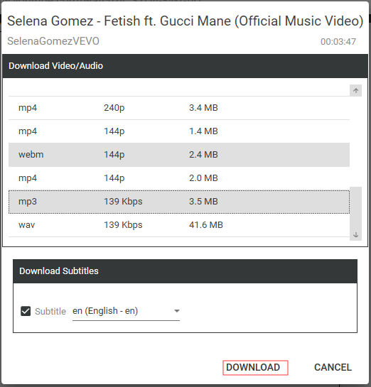 convert Vevo to MP3