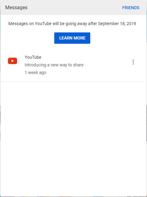 youtube messages