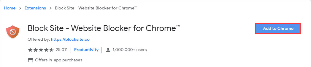 click Add to Chrome