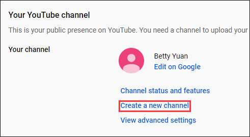 create a channel