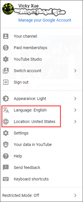locate Language and Location