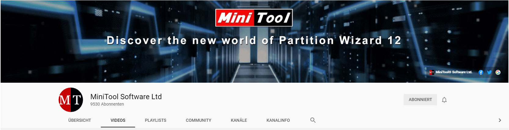 Kanal von MiniTool