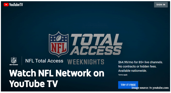 Watch nfl network on youtube tv new arrivals