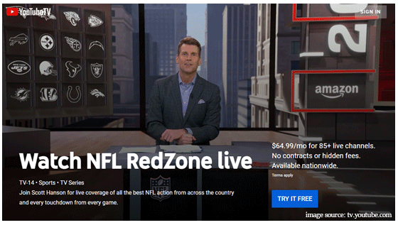 YouTube TV NFL RedZone