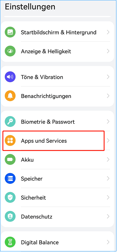 Apps und Services