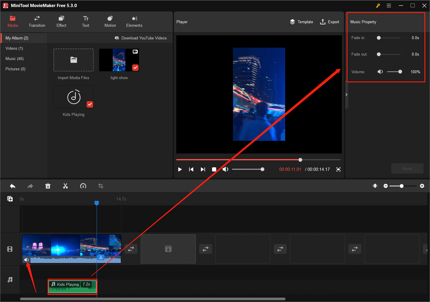 add sound effects for YouTube video