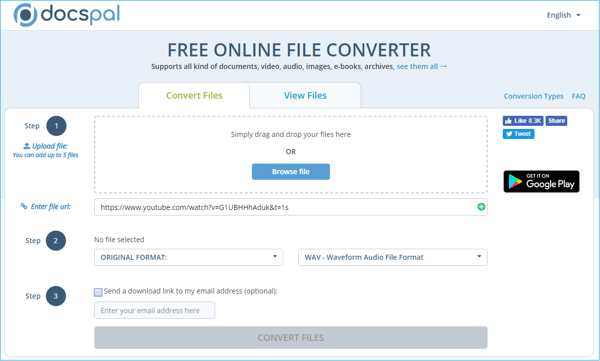 convertidor de archivos en línea gratis