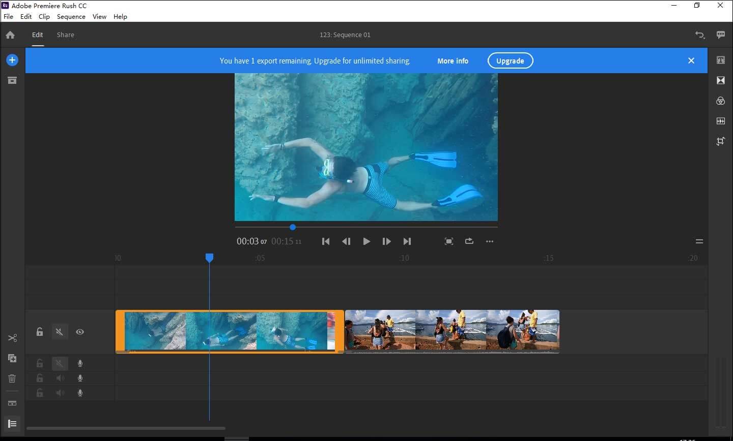 Adobe Rush ayuda a dividir video
