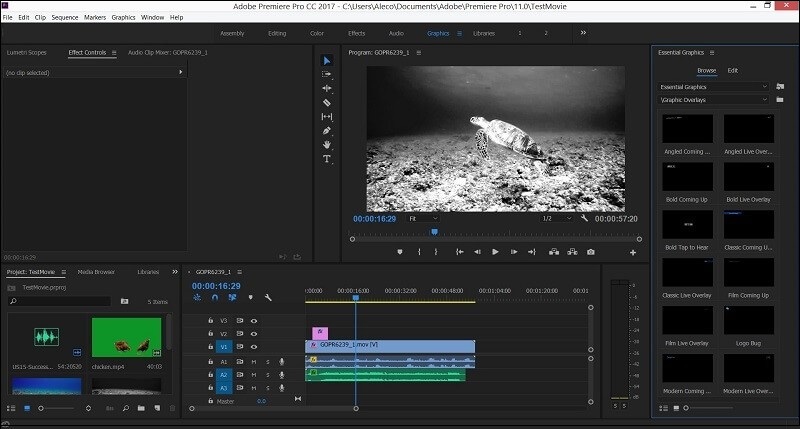 O Adobe Premiere Pro grava vídeos de fotos