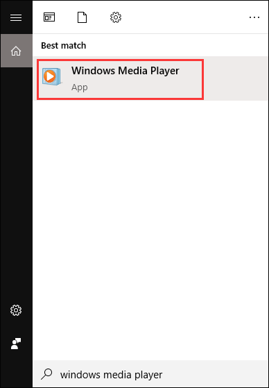 iniciar o Windows Media Player